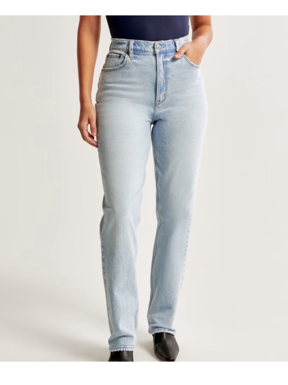 Abercrombie Curve Love 90s straight ultra high rise jeans 29/8 - Picture 2 of 6